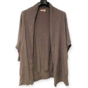 Fresh Produce Gray Speckled Dolman Sleeve Open Cardigan Sweater Size S/M